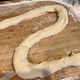 Behold, the pizza dough snake